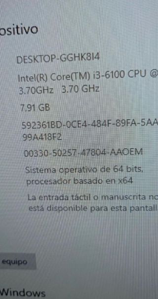 Ordenador Lenovo S510 I3-6100