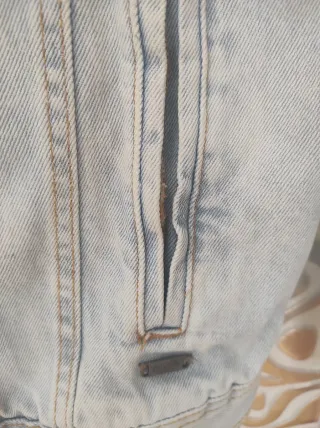 Chaqueta tejana Pull&Bear azul Talla XL