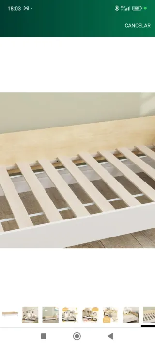 Cama infantil 70x140 con colchón