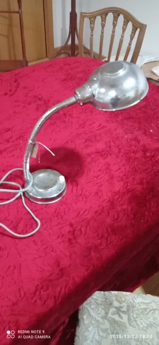 Lámpara Flexo Industrial Cromo