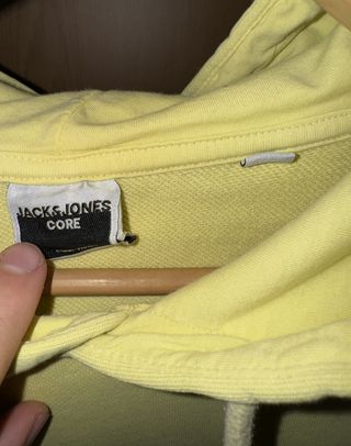 Casaco com capuz Jack & Jones amarelo