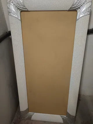 Marco de fotos decorado negro y plata