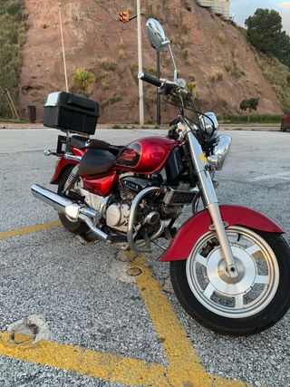 Moto Custom Roja 125cc