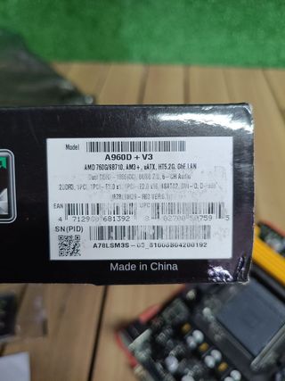 Biostar MB A960D+ V3 (760G, AM3, mATX, DDR3, VGA, AMD).