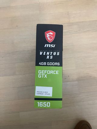 Tarjeta Gráfica MSI GeForce GTX 1650