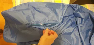 Chubasquero azul nuevo XXL