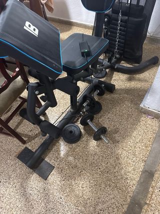 Máquina Multifuncional + Mancuernas