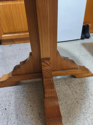 Mesa redonda extensible madera