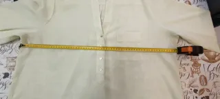 Camisa Violeta by Mango manga larga amarilla