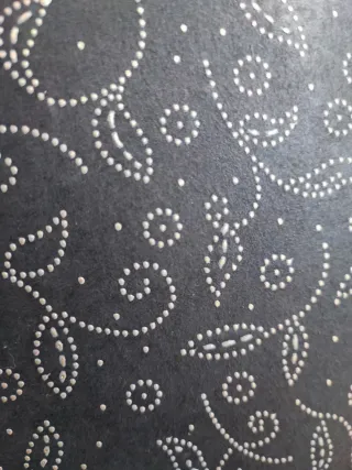 Lámpara de mesa pantalla papel diseño floral