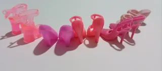 Lotto 5 paia scarpe Barbie rosa