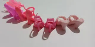 Lotto 5 paia scarpe Barbie rosa