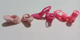 Lotto 5 paia scarpe Barbie rosa