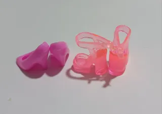 Lotto 5 paia scarpe Barbie rosa