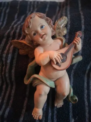 Angelitos músicos con gran acabado