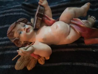 Angelitos músicos con gran acabado