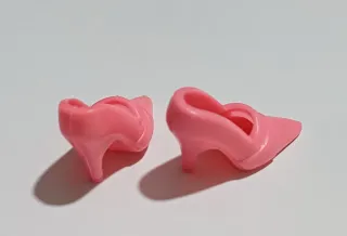 Lotto 5 paia scarpe Barbie rosa