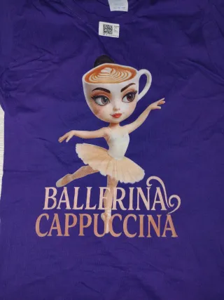 Camiseta Morada Bailarina Cappuccino