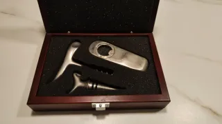 Set de vino bañado en plata