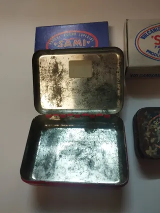 Conjunto 4 Cajas Parches Neumáticos Vintage