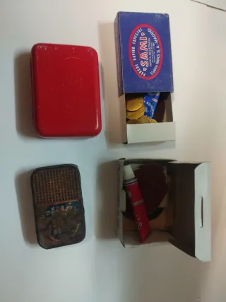 Conjunto 4 Cajas Parches Neumáticos Vintage