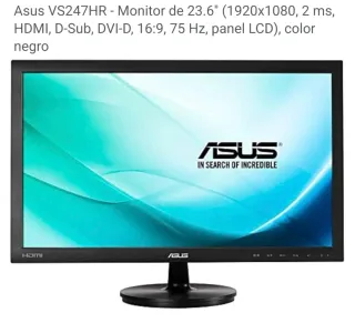 Monitor Asus 24 - Full HD Negro