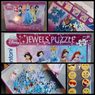 Lote 17 juegos y puzzles Disney Princesas