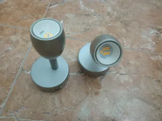 Apliques LED Retro/Industrial Plata (2uds)