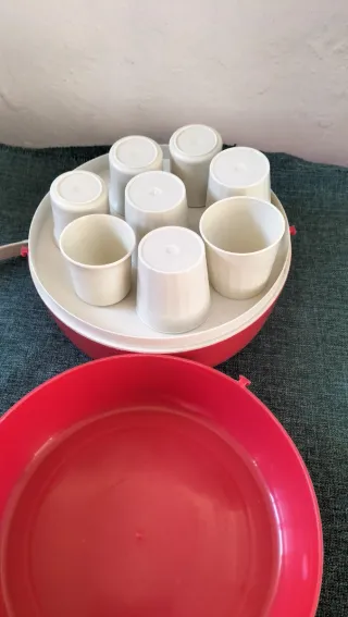 Juego de camping rojo con asa