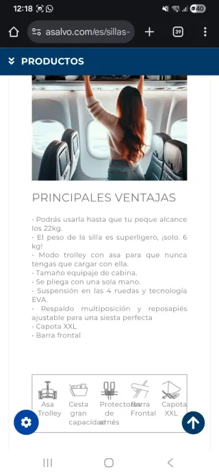 Silla de paseo ligera