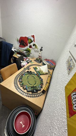 URGENTE! Mesa de escritorio marrón en forma L