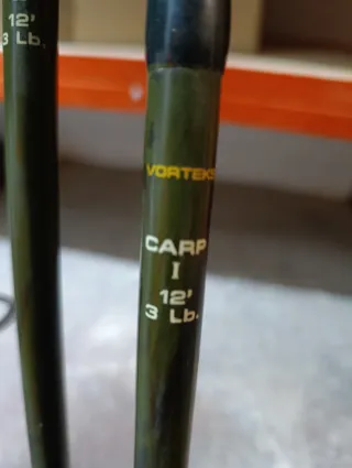 2 cañas carpfishing vortex carp 1 y la carp 2