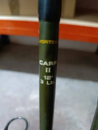 2 cañas carpfishing vortex carp 1 y la carp 2