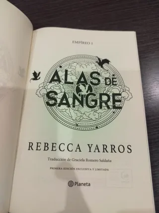 Trilogía Alas de Sangre Primeras Ediciones