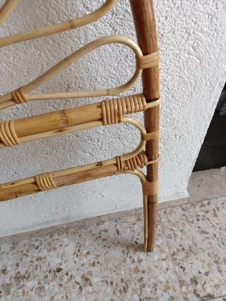 Cabecero Bambú y Ratán Cama 90