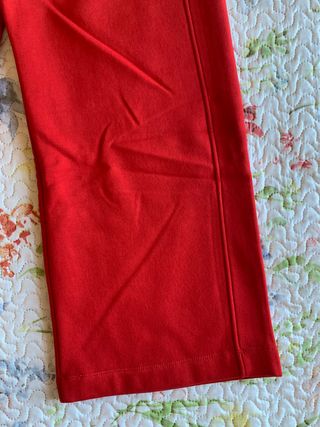 Pantalon Zara chandal oversize rojo (T. S)