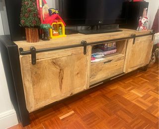 Mueble TV madera y metal