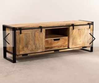 Mueble TV madera y metal