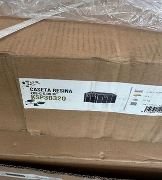 Caseta jardín resina Zoe C gris - 6,99 m2