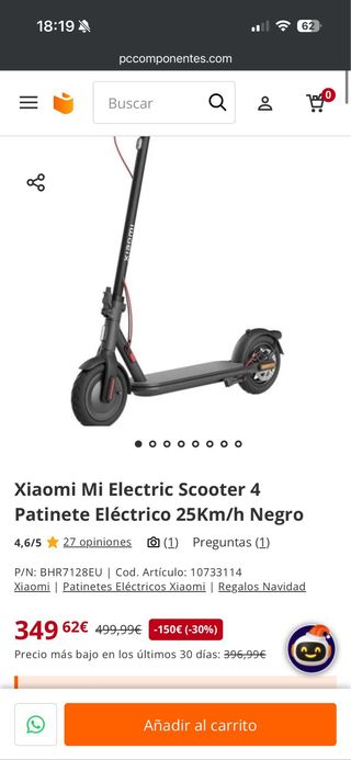 Patinete electrico Xiaomi 4