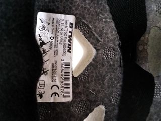 Casco Rockrider Negro y Amarillo Niño talla S