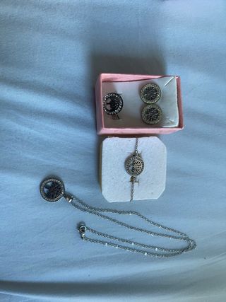 Conjunto Joyería Árbol de la Vida Plata