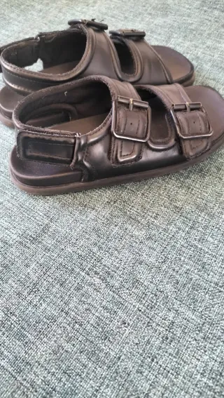 Sandalias de piel para niño número 28