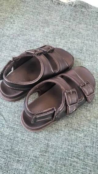 Sandalias de piel para niño número 28