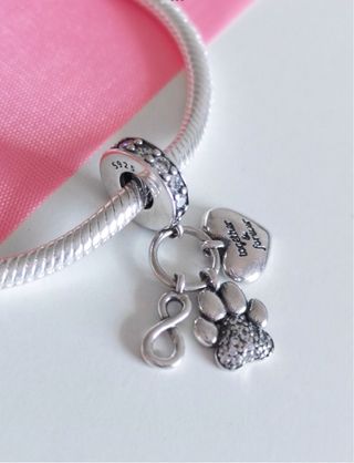 CHARM HUELLA PERRO GATO COLGANTE PANDORA CAJA