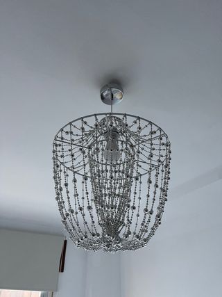 Lámpara colgante plateada