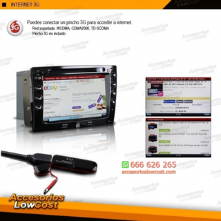 RADIO NAVEGADOR 7 PULGADAS HD GPS DVD MANOS LIBRE