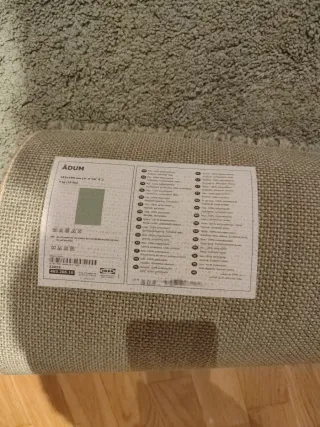 Alfombra verde 100% polipropileno