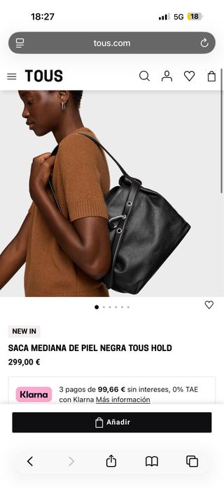 Bolso Saca Tous Piel Negra