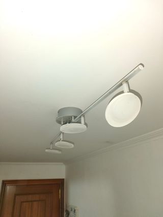 Lámpara de techo plateada